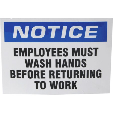 Allpoints Label, Must Wash Hands , Pk 10 2801857